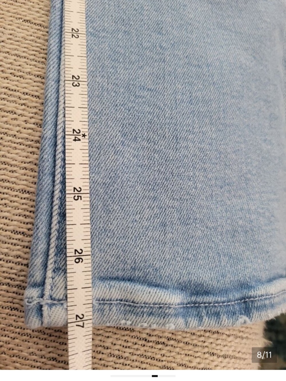 MOTHER Light Blue Mid Rise Dazzler Ankle Jeans - Picture 3 of 11